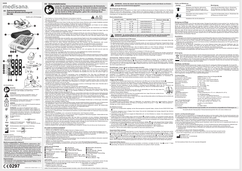 Image de la première page du manuel de l'appareil BU 586