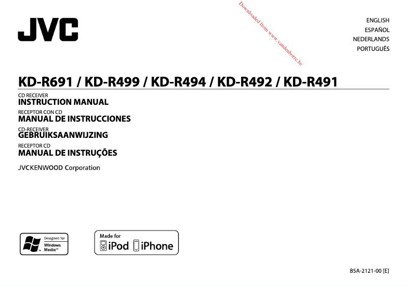 Image de la première page du manuel de l'appareil KD-R691