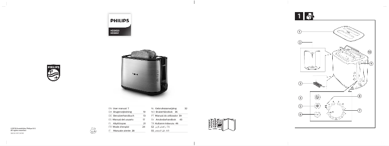 Page 1 de la notice Manuel utilisateur Philips HD2651