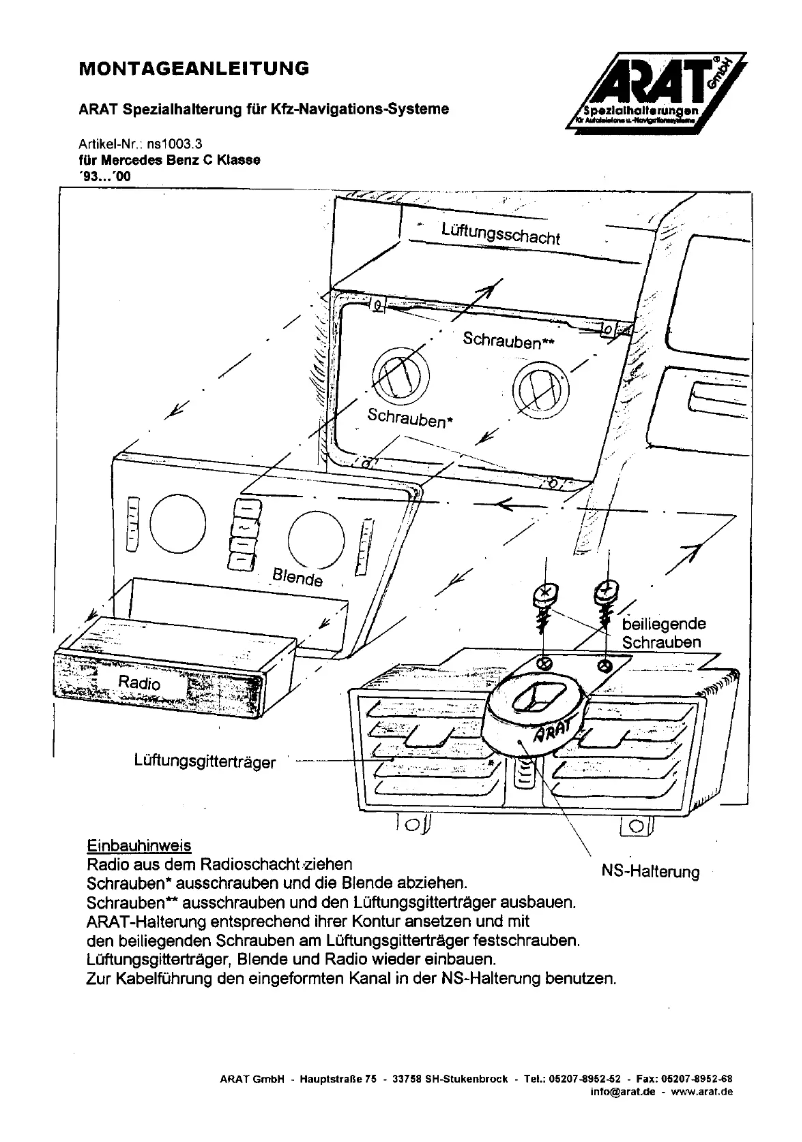 Image de la première page du manuel de l'appareil NS1003.3