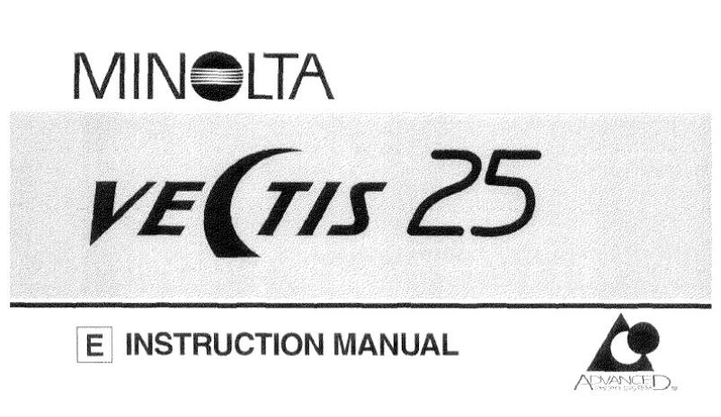 Page n°1 - Manuel utilisateur Konica Minolta Vectis 25