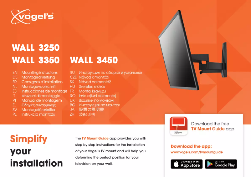 Image de la première page du manuel de l'appareil Wall 3350