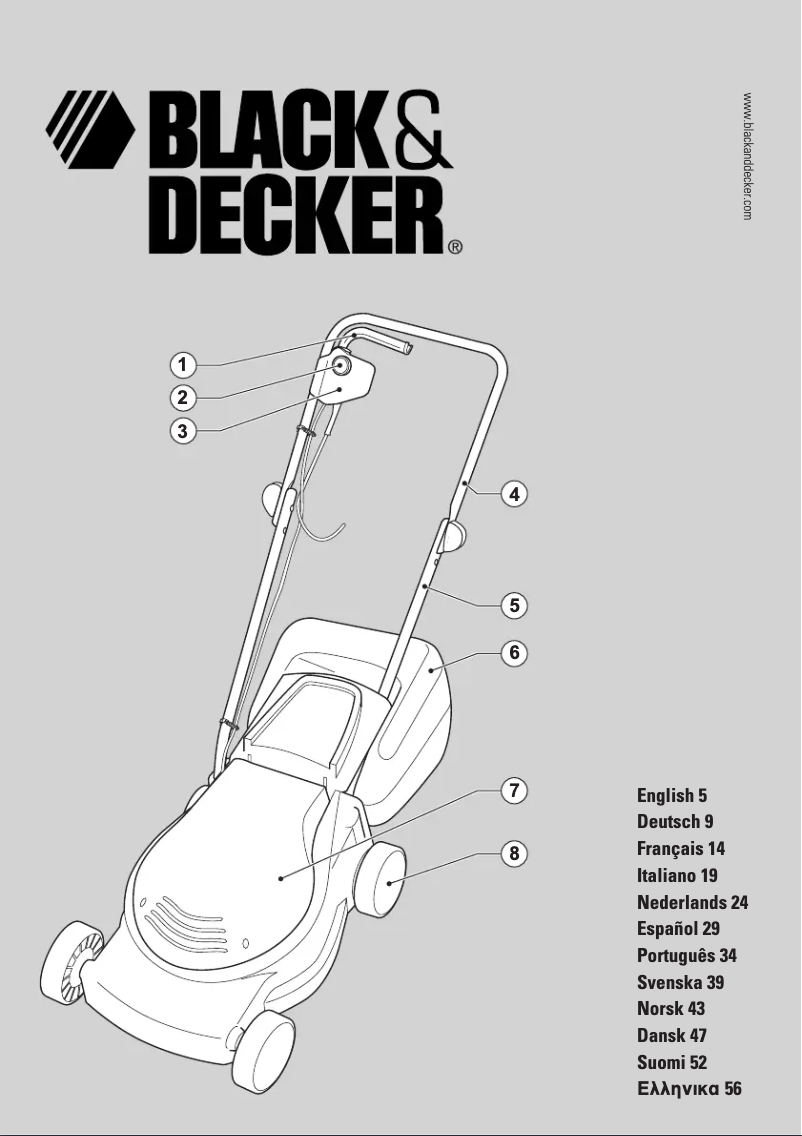 Page 1 de la notice Manuel utilisateur Black & Decker GR292