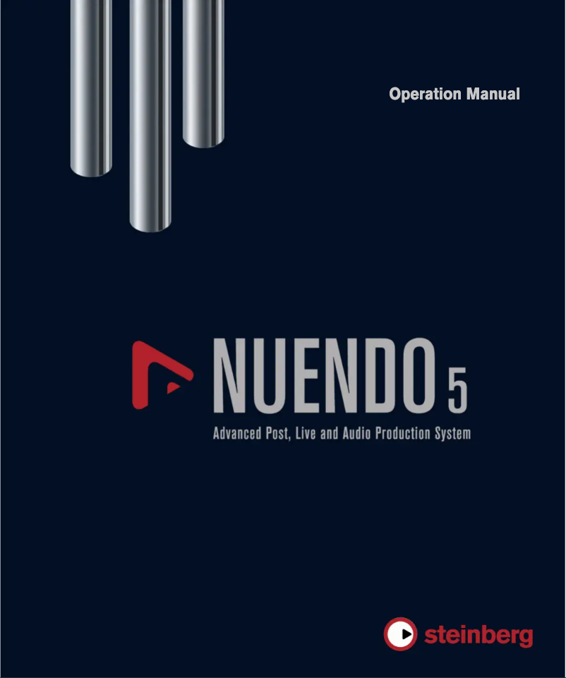 Page 1 de la notice Manuel utilisateur Steinberg Nuendo 5