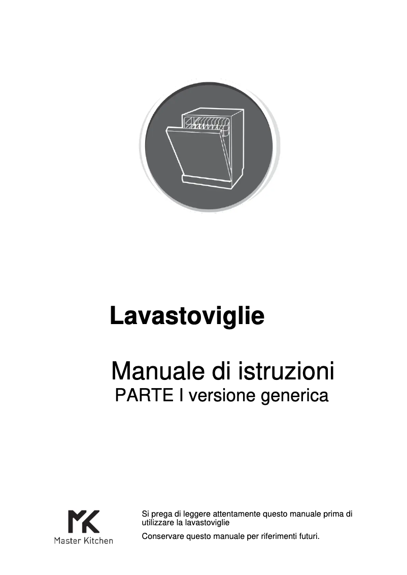 Page n°1 - Manuel utilisateur Master Kitchen MKDW FI609314 EHP C