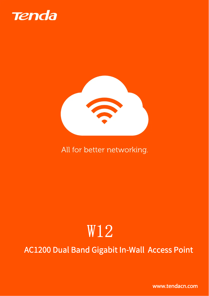 Image de la première page du manuel de l'appareil W12 V2.0