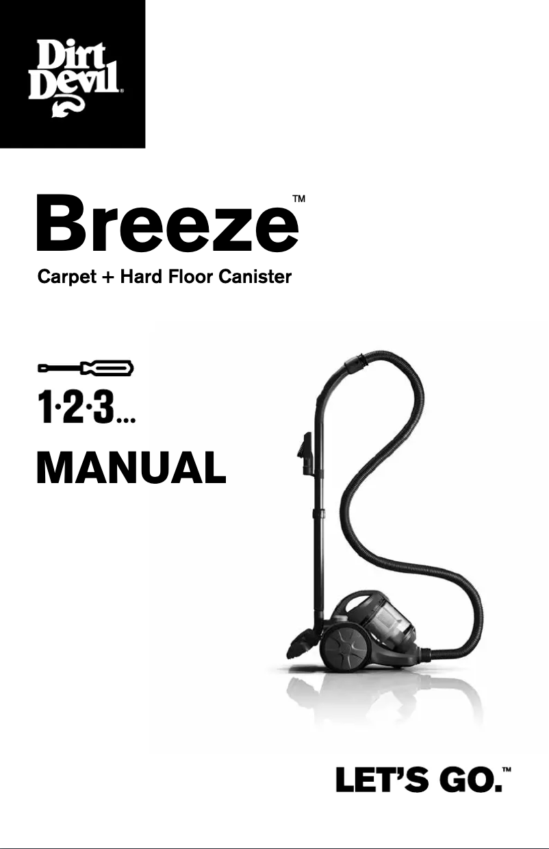 Page 1 of the manual User Manual Dirt Devil Breeze SD40130