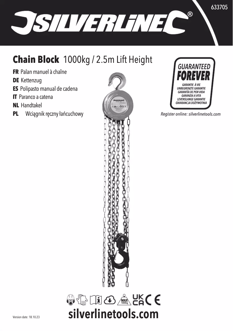 Page n°1 - Manuel utilisateur Silverline 633705