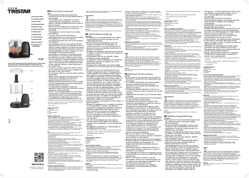 Image de la première page du manuel de l'appareil BL-4021