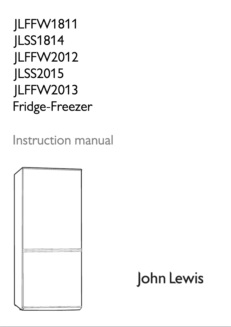 Page 1 of the manual User Manual John Lewis JLFFW 2012