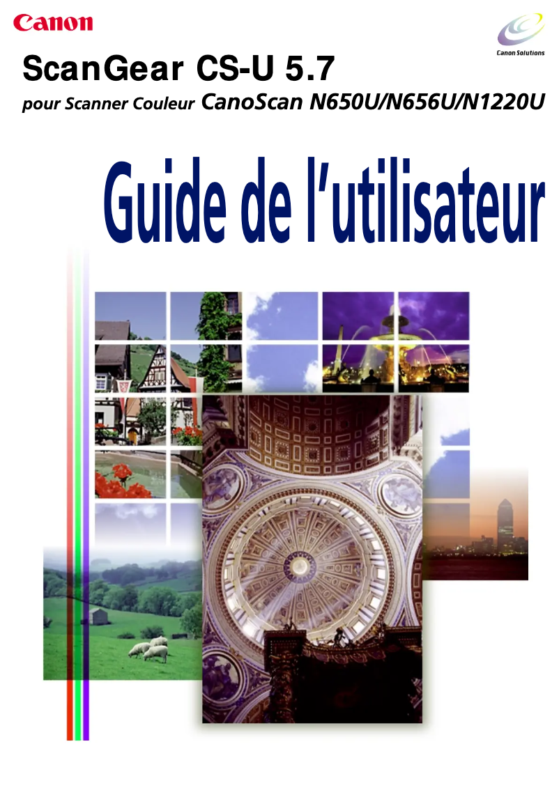 Imagen de la primera página del manual del dispositivo CanoScan N656U