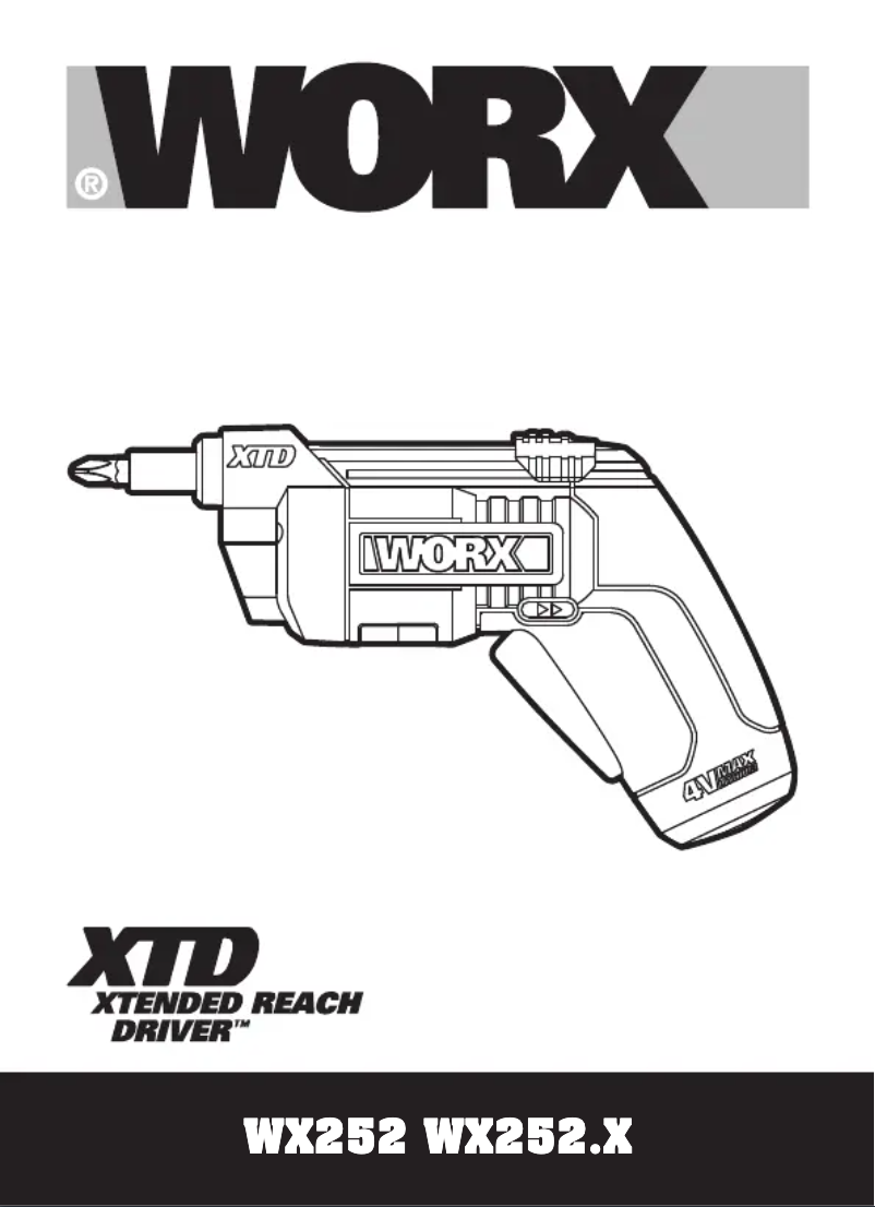 Page n°1 - Manuel utilisateur Worx WX252.2