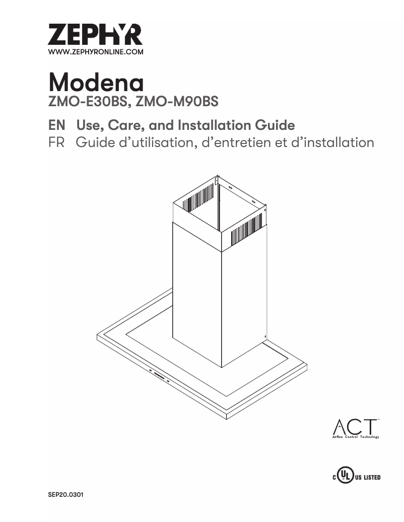 Image de la première page du manuel de l'appareil Modena ZMO-E30BS