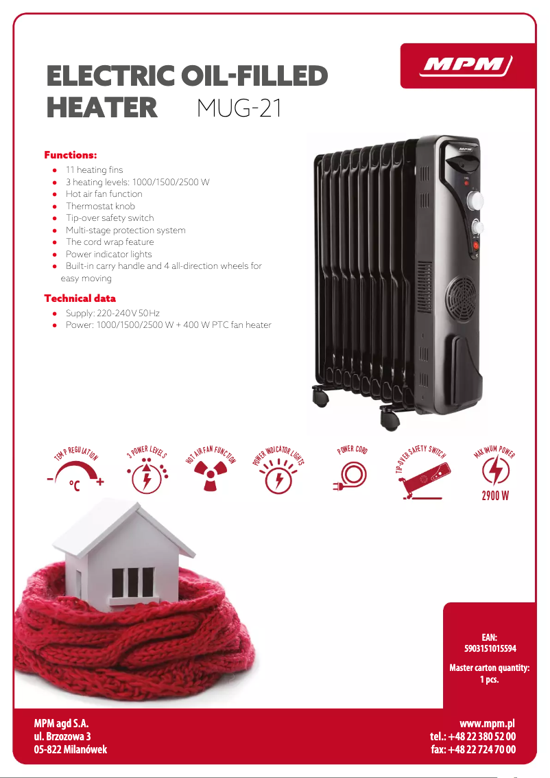 Image de la première page du manuel de l'appareil MUG-21