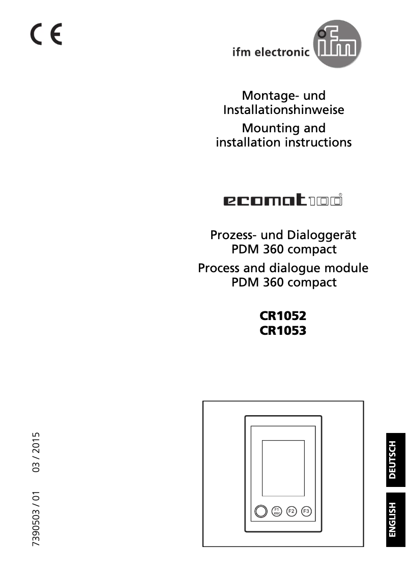 Image de la première page du manuel de l'appareil EC1453
