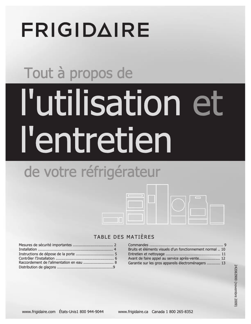 Image de la première page du manuel de l'appareil FFHT2142LS