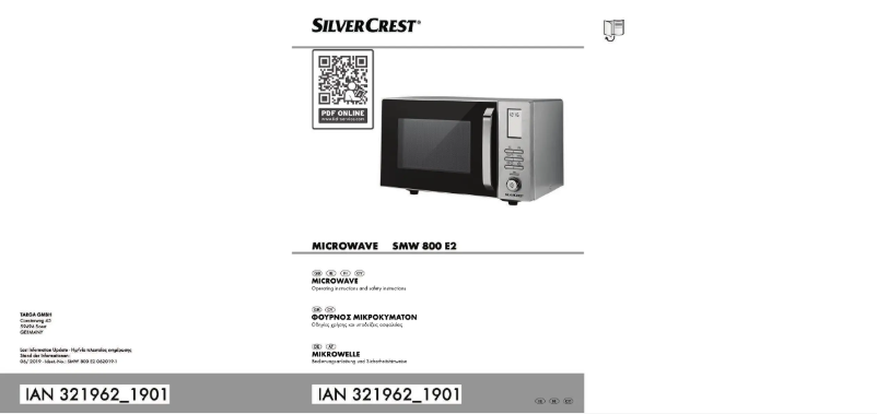 Page 1 de la notice Manuel utilisateur SilverCrest SMW 800 E2