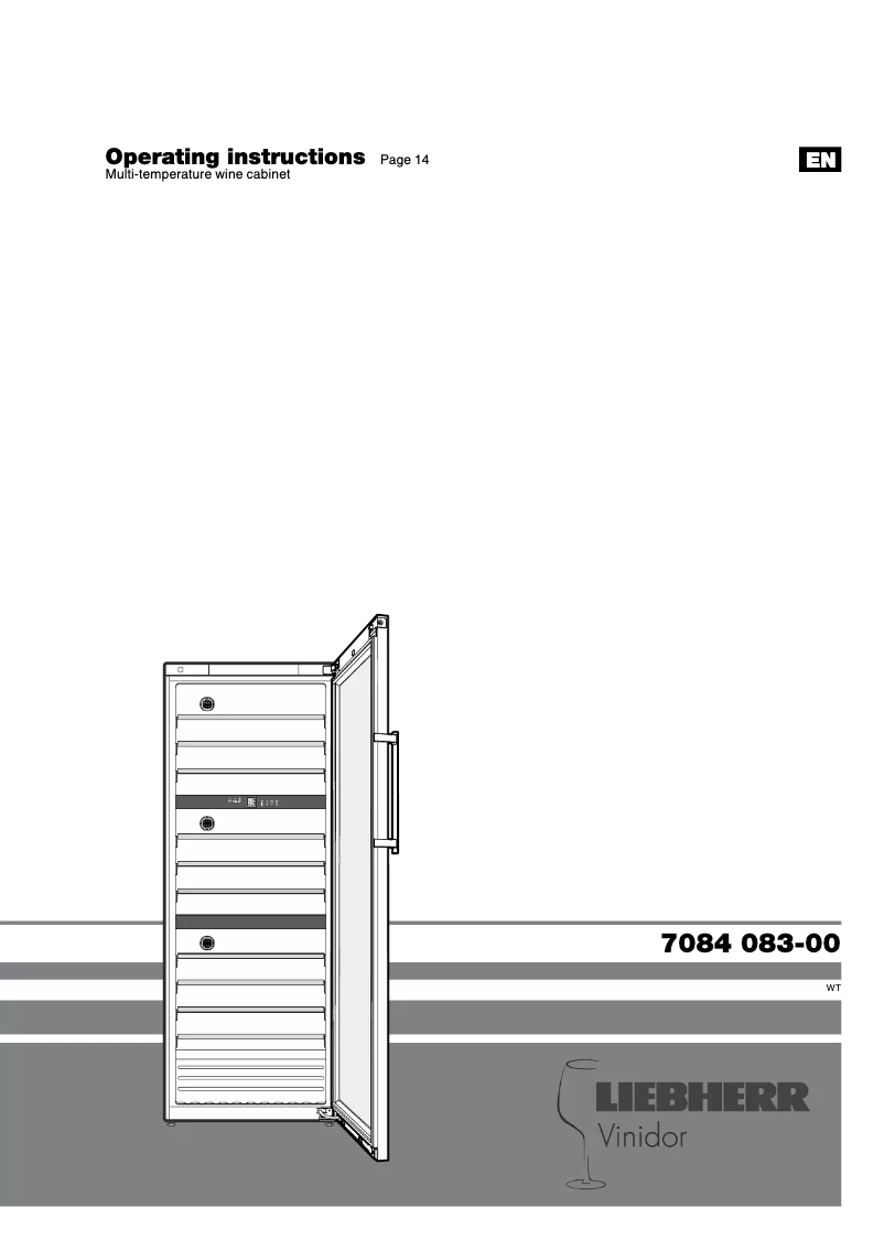 Page n°1 - Manuel utilisateur Liebherr WTes 5872 Vinidor