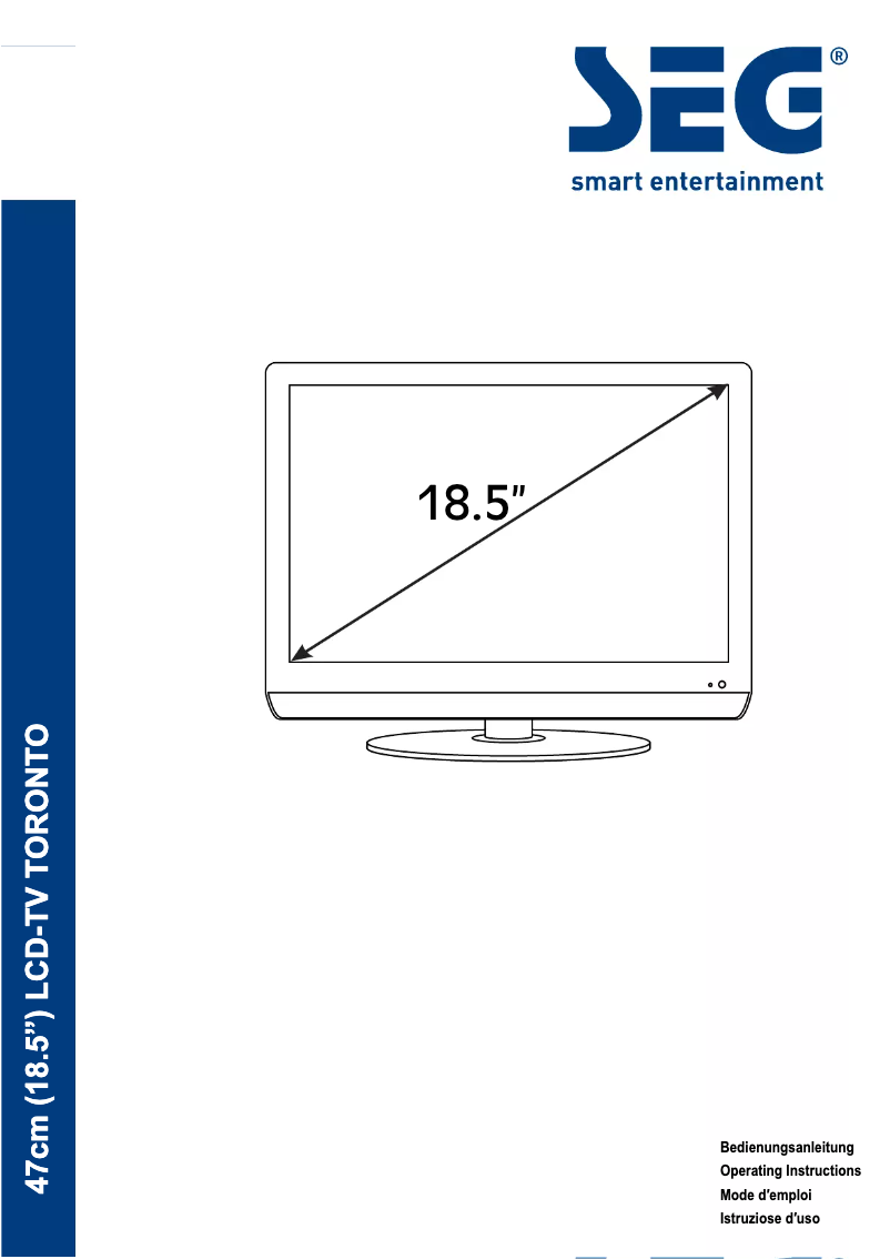 Image de la première page du manuel de l'appareil Toronto