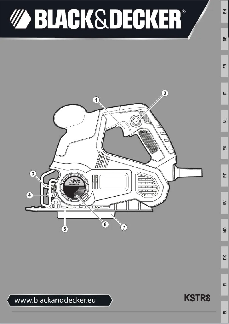 Page 1 de la notice Manuel utilisateur Black & Decker KSTR8
