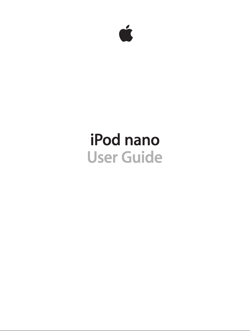 Page 1 of the manual User Manual Apple iPod Nano 7th generation