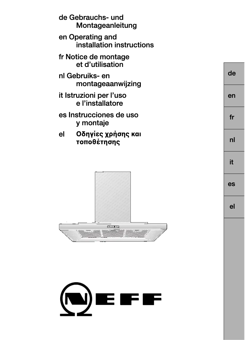 Page n°1 - Manuel utilisateur Neff D79T48NO