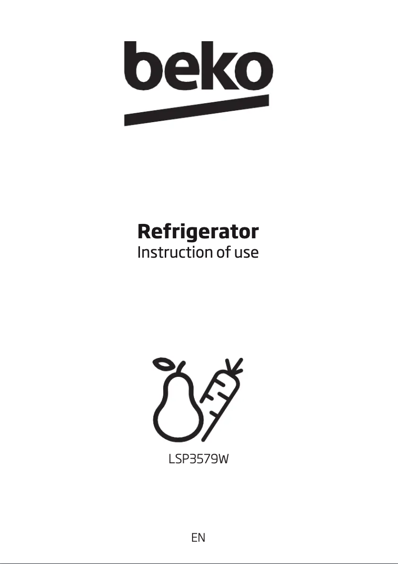 Image de la première page du manuel de l'appareil LSP3579W