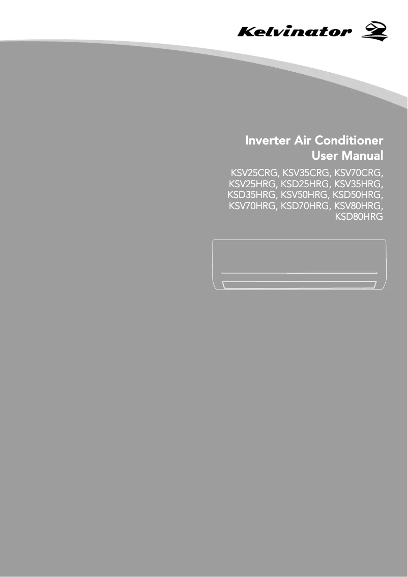 Page n°1 - Mode d'emploi Kelvinator KSD35HRG