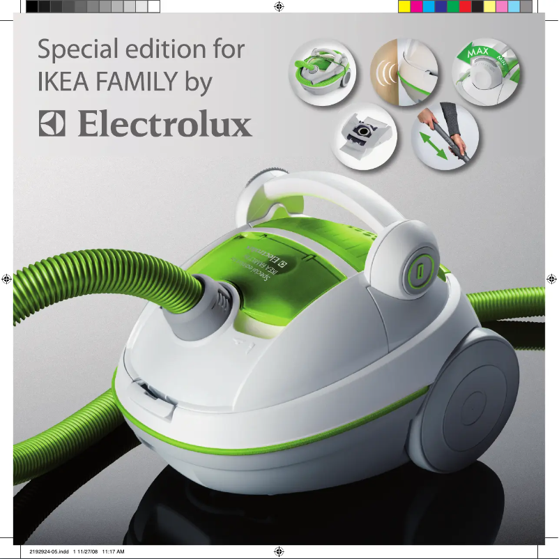 Page n°1 - Manuel utilisateur Electrolux XXL110