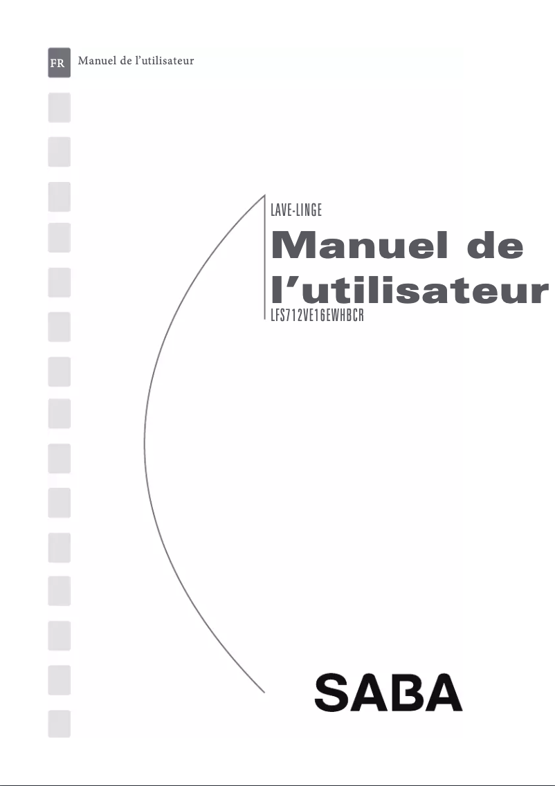 Image de la première page du manuel de l'appareil LFS712VE16EWHBCR