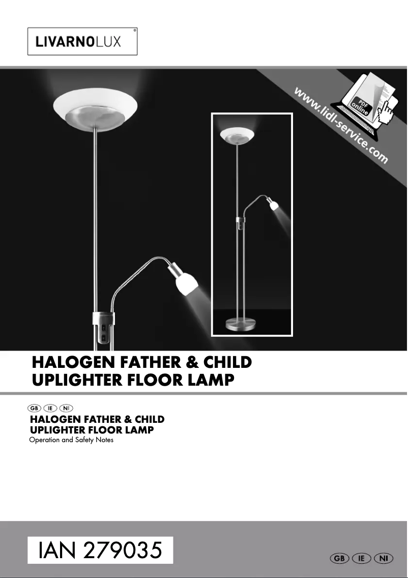 Page 1 de la notice Manuel utilisateur Livarno Lux IAN 279035