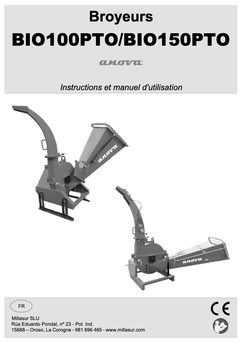 Imagen de la primera página del manual del dispositivo BIO100PTO
