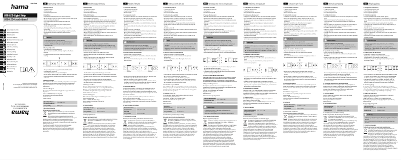Page n°1 - Manuel utilisateur Hama 00012344