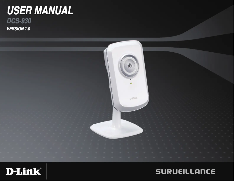 Page 1 de la notice Manuel utilisateur D-Link DCS-930