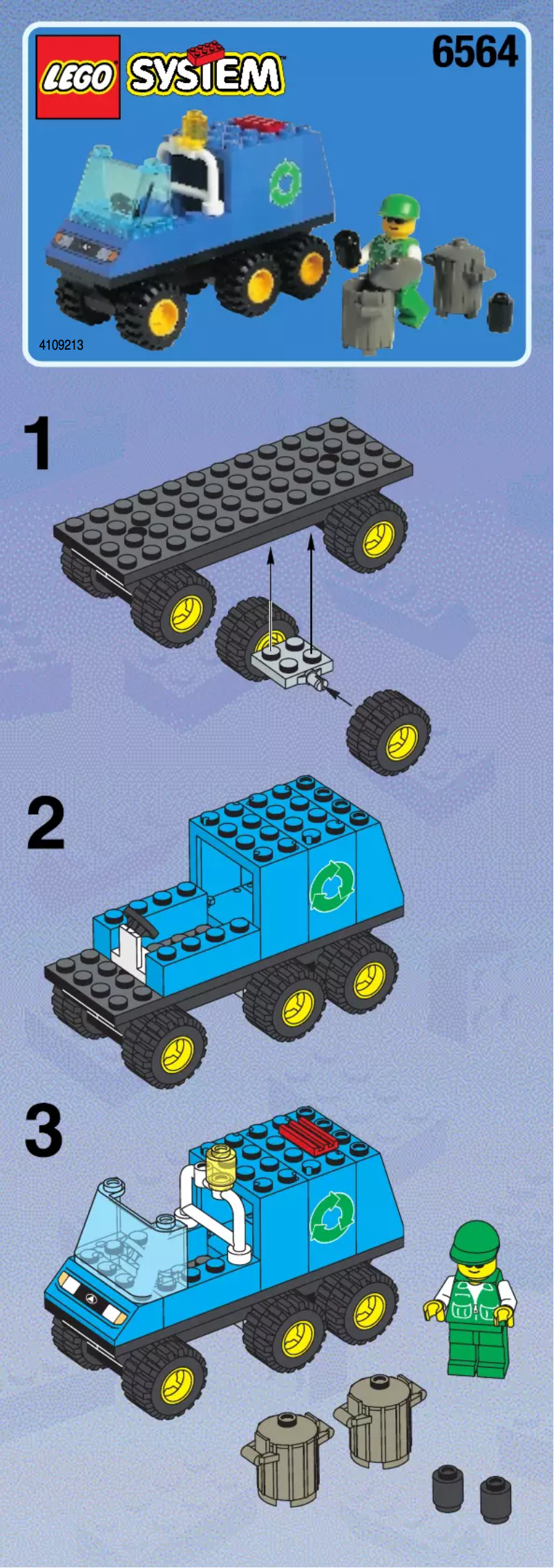 Page 1 de la notice Manuel utilisateur Lego City 6564