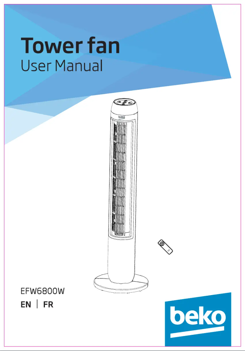 Image de la première page du manuel de l'appareil EFW6800W