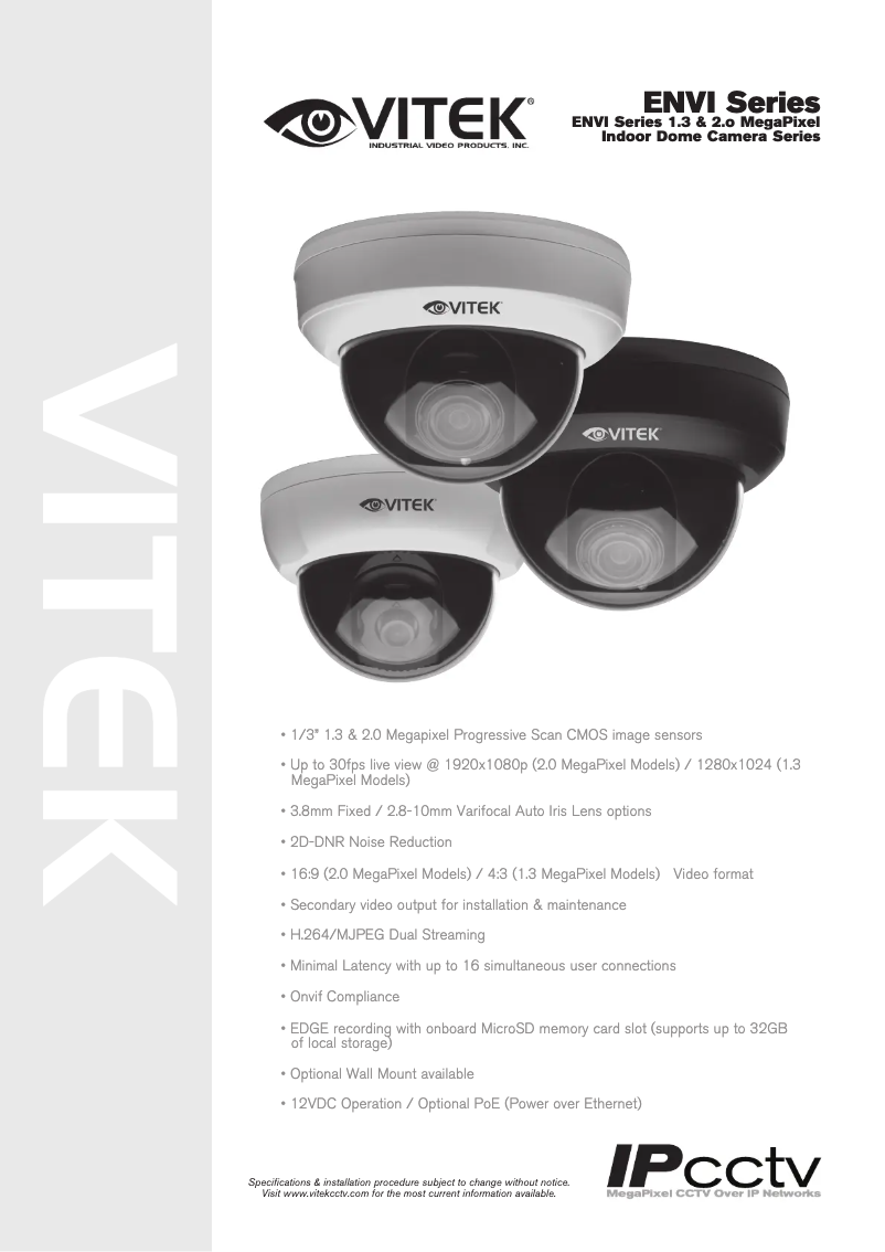 Page 1 de la notice Manuel utilisateur Vitek VTD-13VN