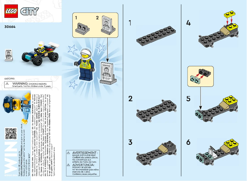 Page n°1 - Manuel utilisateur Lego City 30664