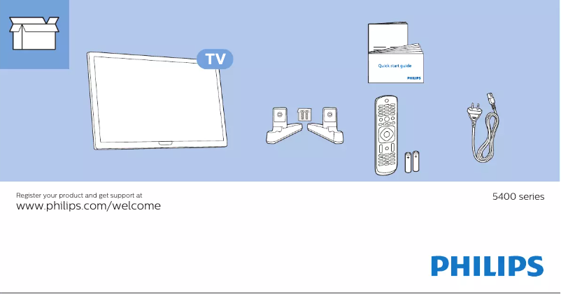 Page n°1 - Guide de démarrage rapide Philips 22PFA5403
