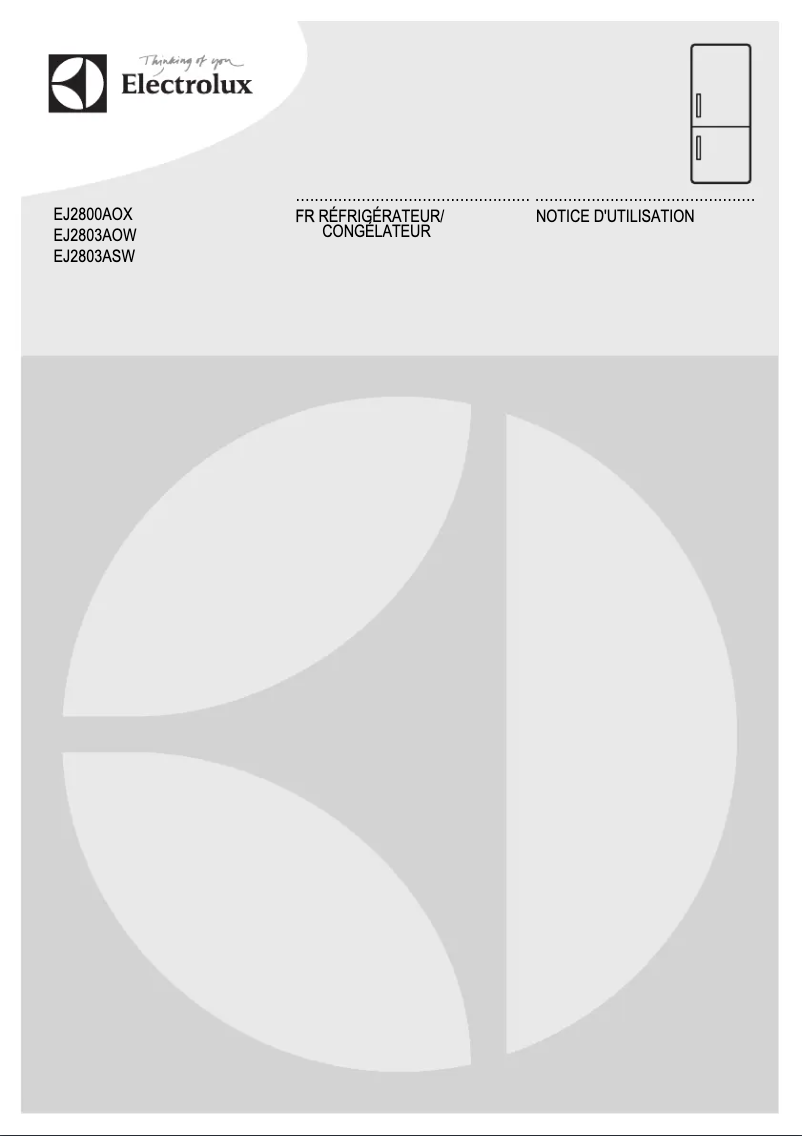 Image de la première page du manuel de l'appareil EJ2803AOW