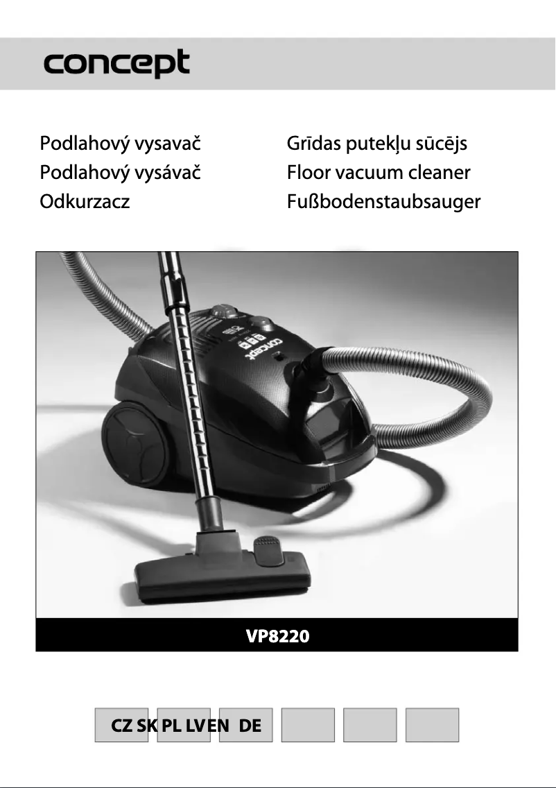 Page 1 de la notice Manuel utilisateur Concept VP-8220