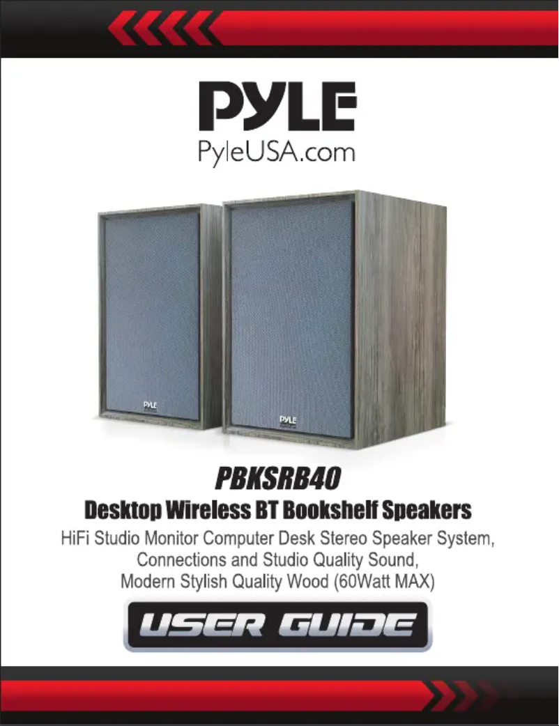 Page 1 de la notice Manuel utilisateur Pyle PBKSRB40
