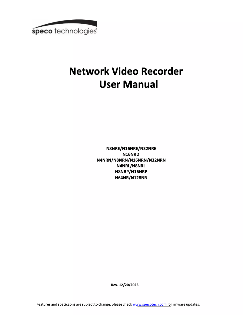 Imagen de la primera página del manual del dispositivo N32NRN