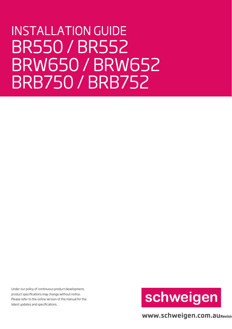 Image de la première page du manuel de l'appareil BRB750