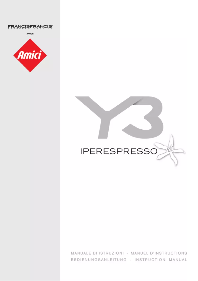 Page 1 de la notice Manuel utilisateur Amici Y3 MIE