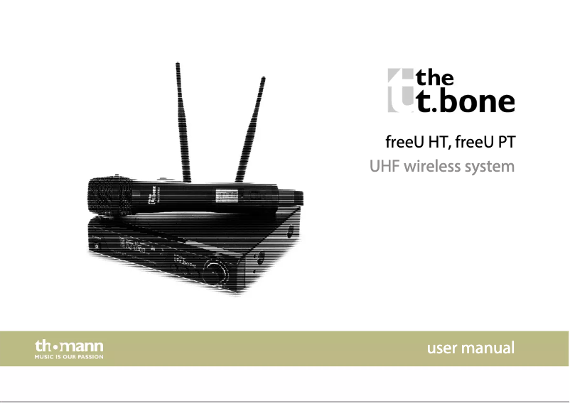 Page 1 de la notice Manuel utilisateur the t.bone freeU HT 823