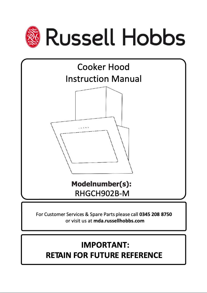 Page n°1 - Manuel utilisateur Russell Hobbs RHGCH902B-M