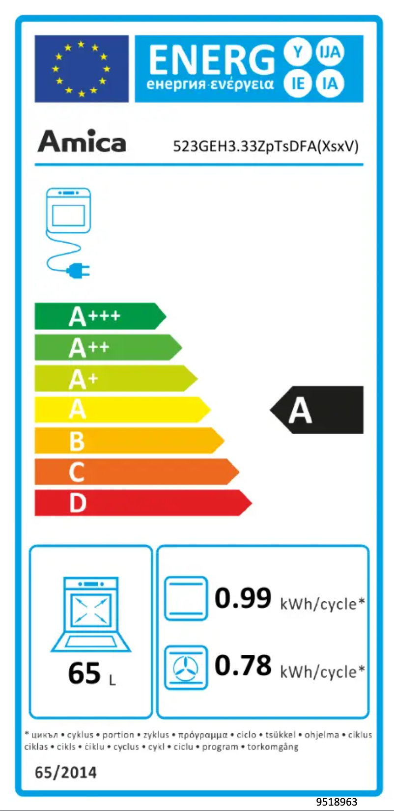 Image de la première page du manuel de l'appareil 523GEH3.33ZpTsDFA(XsxV)