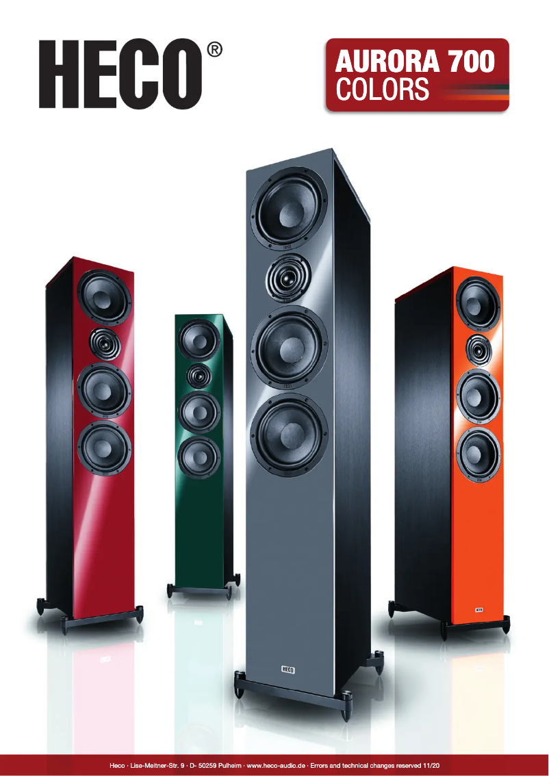 First page image of the manual for Aurora 700 Colors