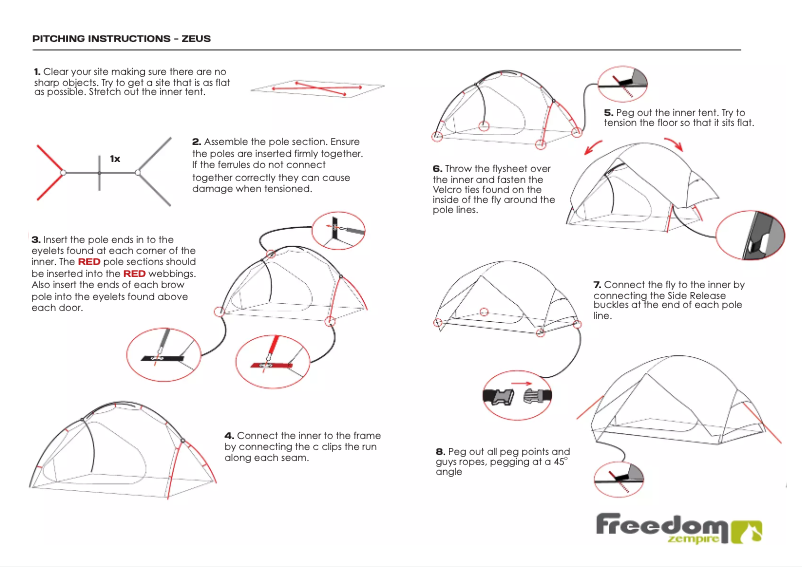 Page 1 de la notice Manuel utilisateur Zempire Zeus